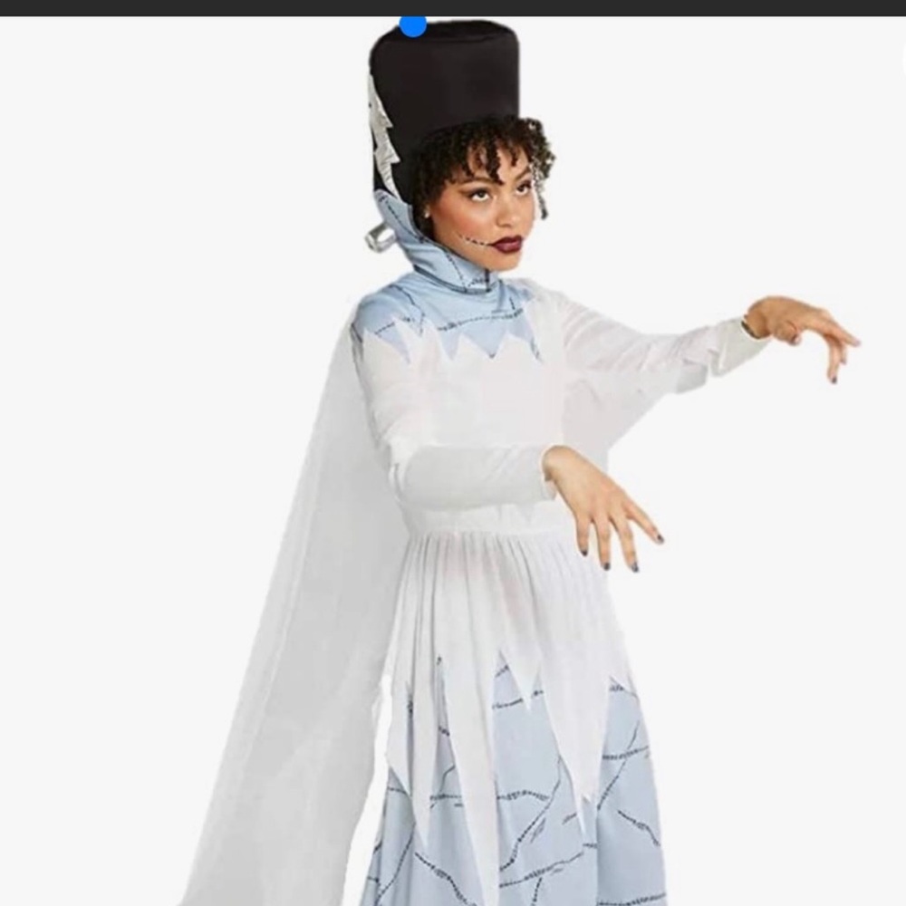 Womens Hyde and EEk Lab Monster Frankenstein Bride Halloween‎ Costume Dress Sz S